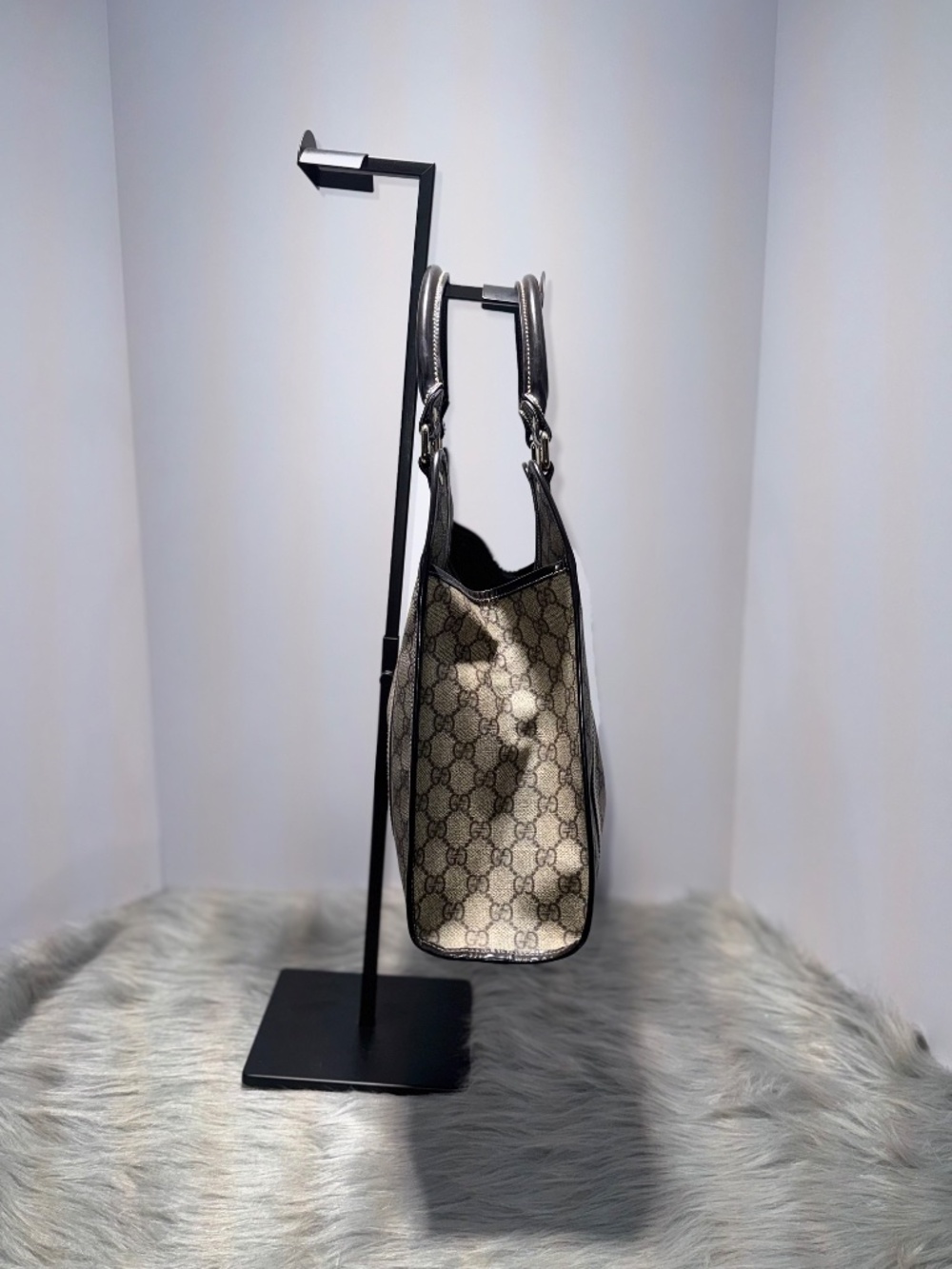 Gucci GG Supreme Joy Bardot Medium Shoulder Bag~w/COA - Picture 4 of 14